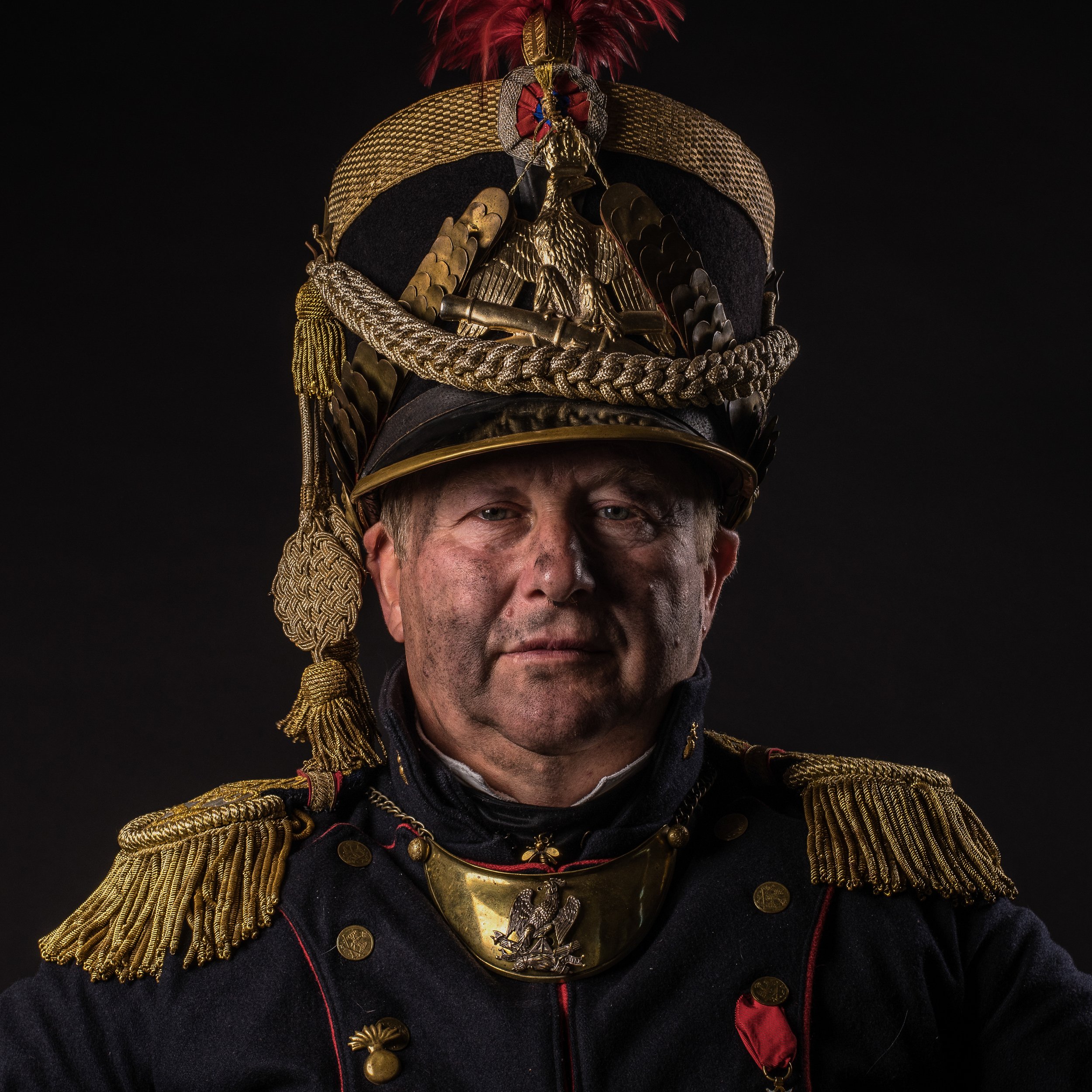 Commandant d'artillerie de la garde à pied sous Napoléon Bonaparte. Waterloo 1815